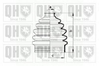 QUINTON HAZELL qjb872 -  Комплект пыльника, приводной вал
